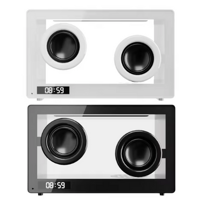 GlowBox- Transparent Bluetooth Speaker Clock | thatVybe