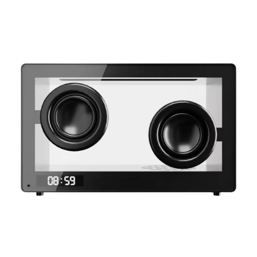GlowBox- Transparent Bluetooth Speaker Clock | thatVybe