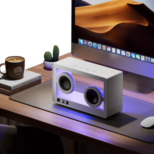 GlowBox- Transparent Bluetooth Speaker Clock | thatVybe