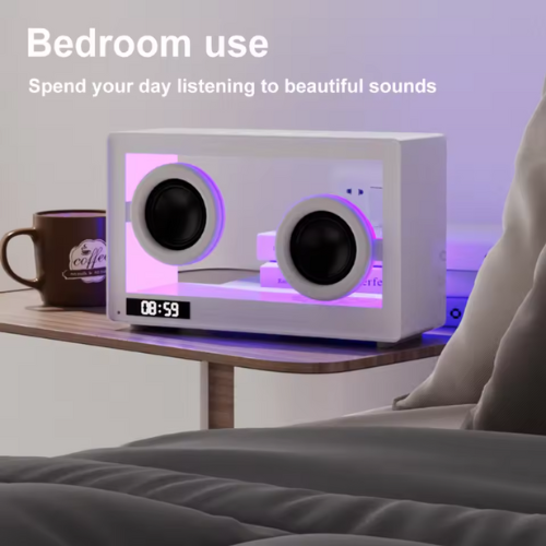 GlowBox- Transparent Bluetooth Speaker Clock | thatVybe