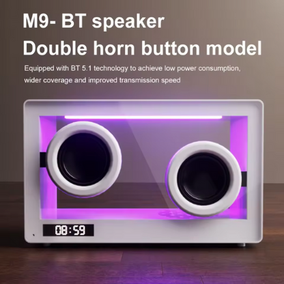 GlowBox- Transparent Bluetooth Speaker Clock | thatVybe
