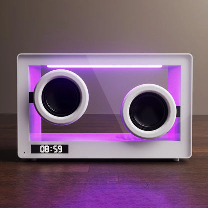 GlowBox- Transparent Bluetooth Speaker Clock | thatVybe