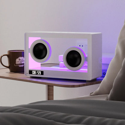 GlowBox- Transparent Bluetooth Speaker Clock | thatVybe