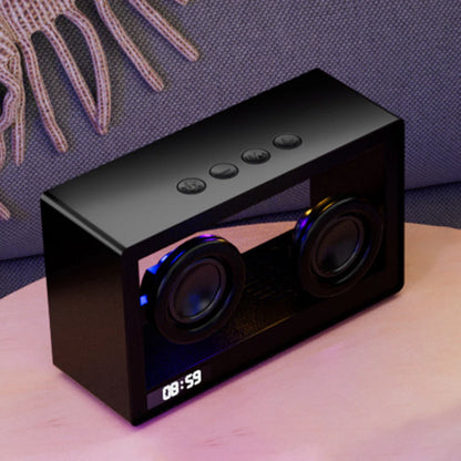 GlowBox- Transparent Bluetooth Speaker Clock | thatVybe