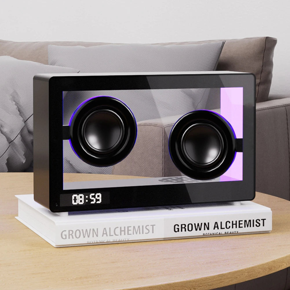 GlowBox- Transparent Bluetooth Speaker Clock | thatVybe