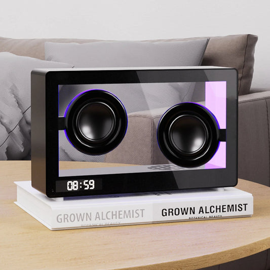 GlowBox- Transparent Bluetooth Speaker Clock | thatVybe