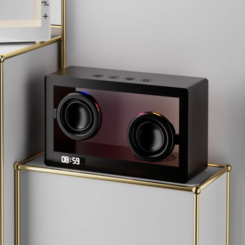 GlowBox- Transparent Bluetooth Speaker Clock | thatVybe