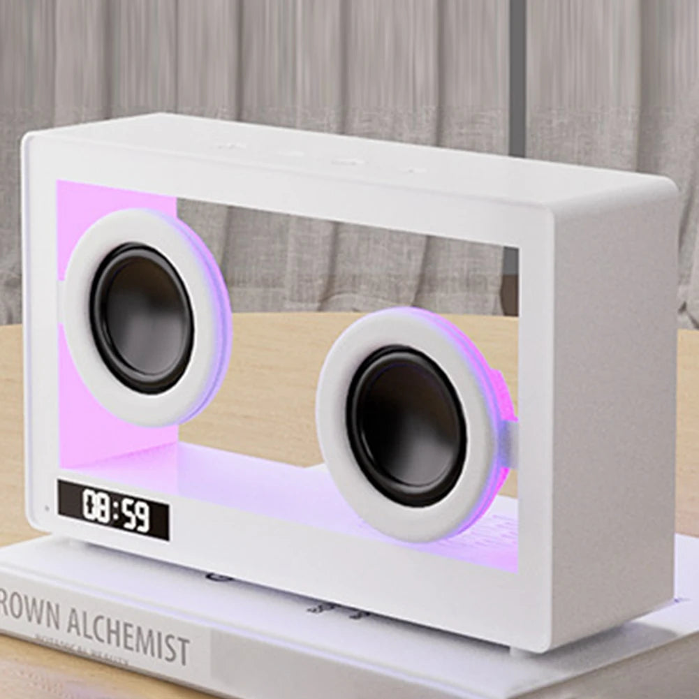 GlowBox- Transparent Bluetooth Speaker Clock | thatVybe